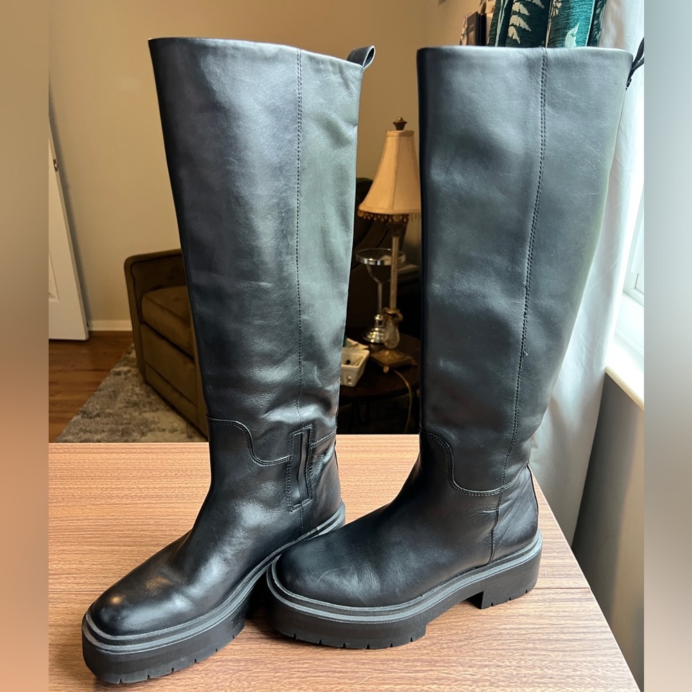 Sam Edelman Larina Genuine Leather Tall Boots Size 7.5